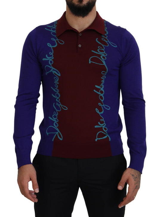 Multicolor Logo Pullover mit Kragen