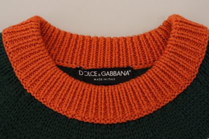 Multicolor Pullover aus Wollstrick