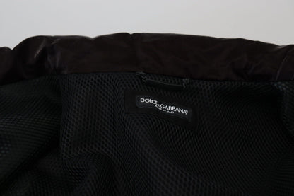 Bordeaux Nylon Kragen Männer Mantel Jacke