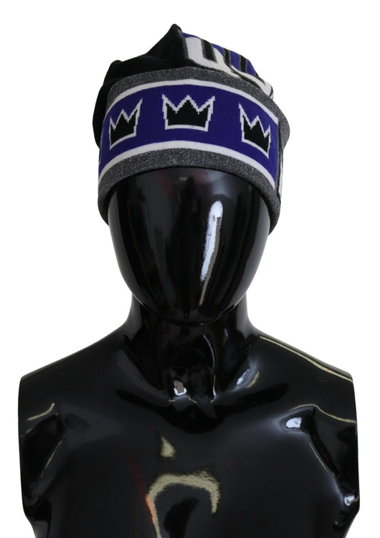 Multicolor DG Queen Druck Winter Beanie Mütze Hut
