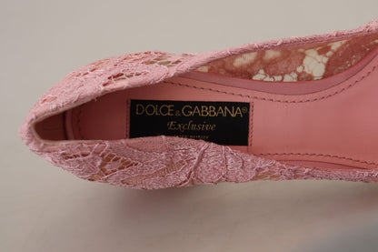 Rosa Taormina Spitze Kristall Pumps Pastell Schuhe