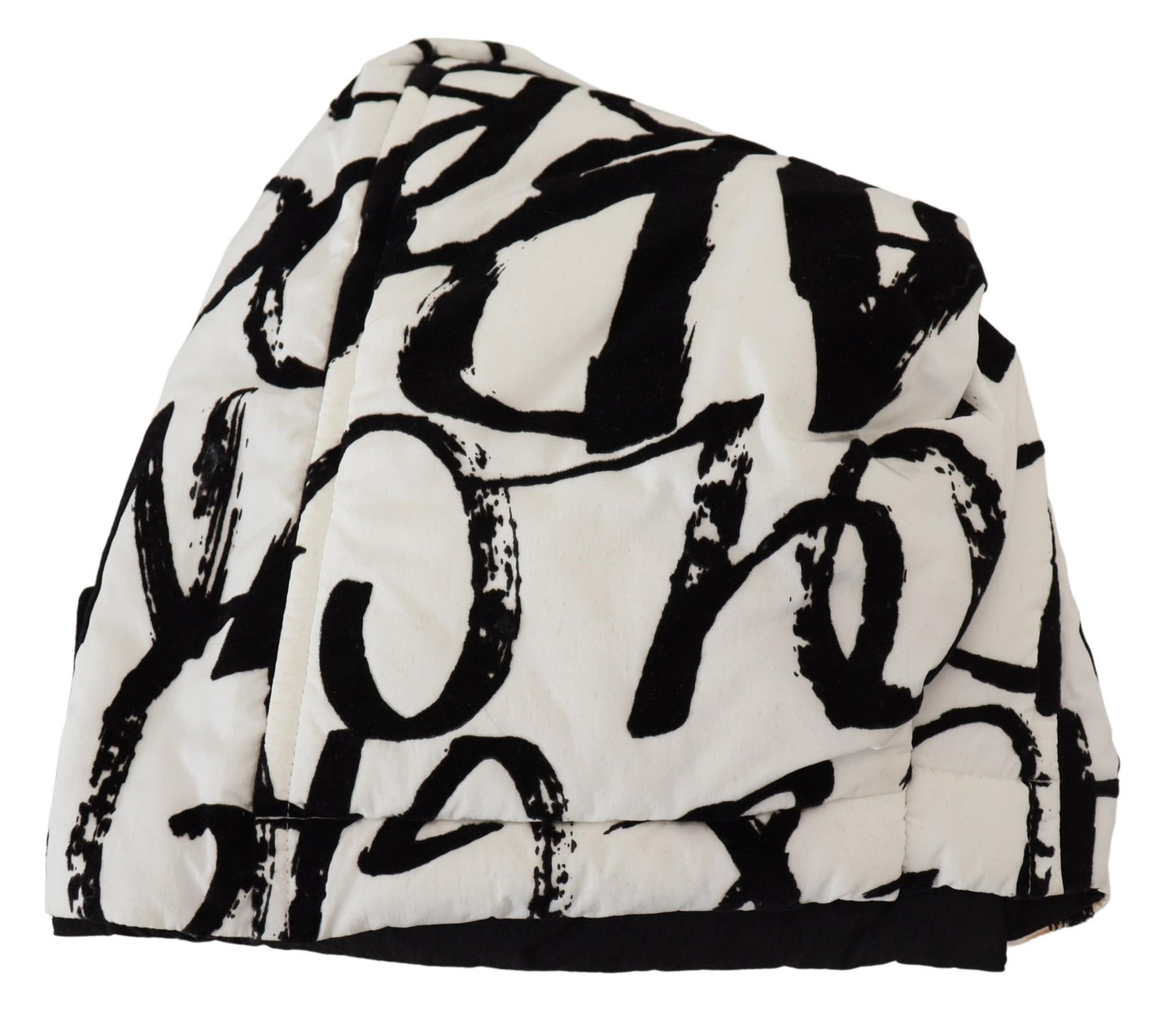 Weißes bedrucktes Nylon Frauen Winter Beanie Mütze Hut