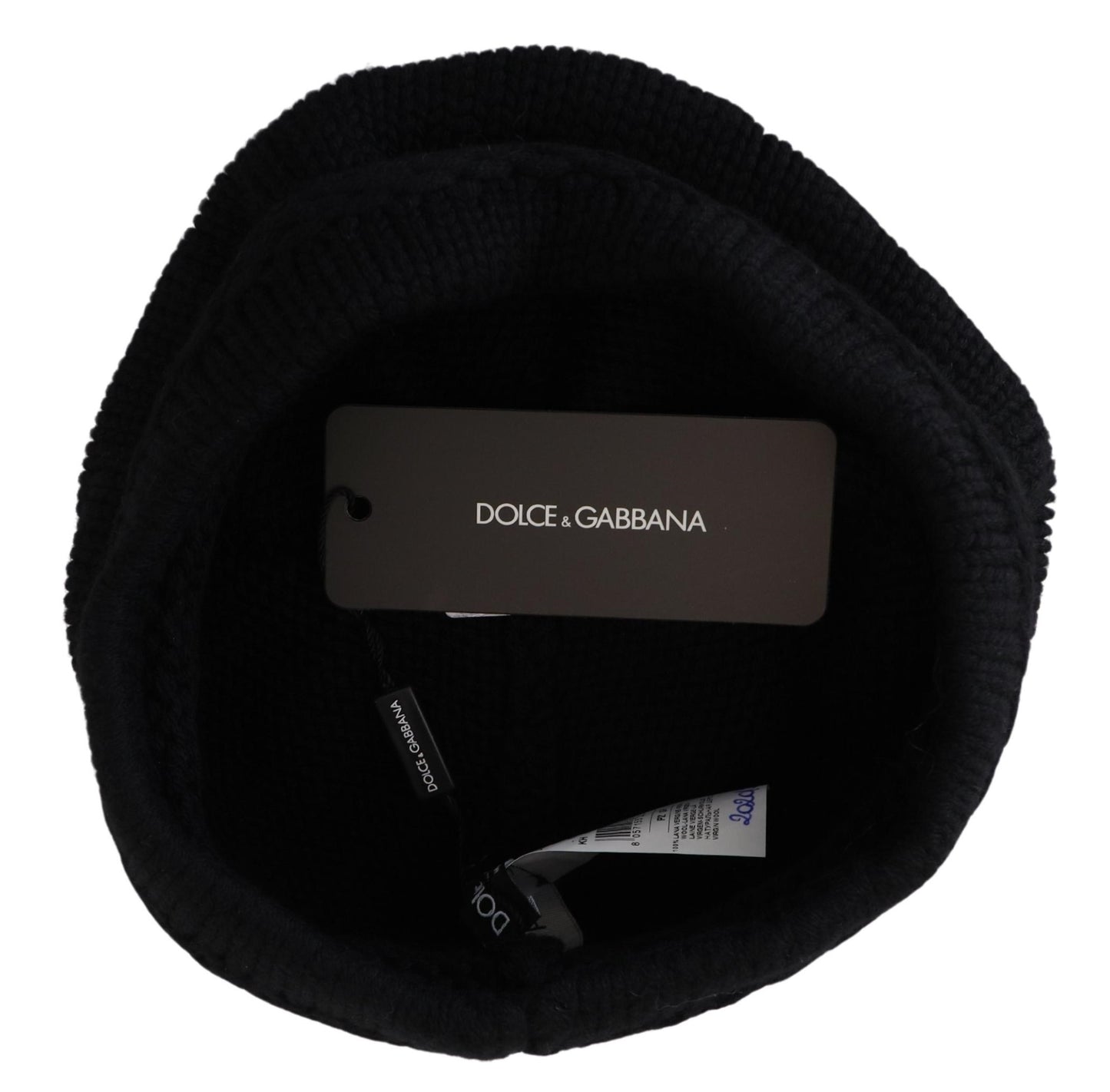 Schwarze Schurwolle Frauen Winter Beanie Mütze Hut