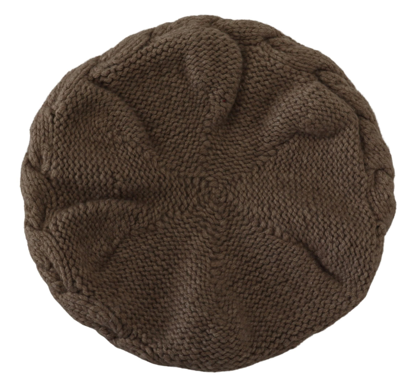 Braun Kaschmir stricken Frauen Winter Beanie Mütze Hut