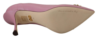 Rosa Leder Herz DEVOTION Heels Pumps Schuhe