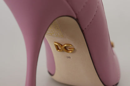 Rosa Leder Herz DEVOTION Heels Pumps Schuhe