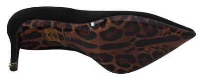 Schwarze Wildleder High Heels Pumps Klassische Schuhe