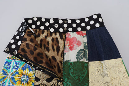 Multicolor Majolika Patchwork Minirock
