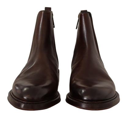 Braunes Leder Chelsea Herrenstiefel