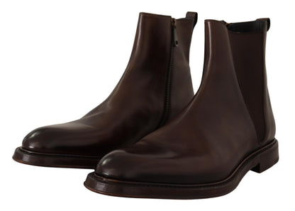Braunes Leder Chelsea Herrenstiefel