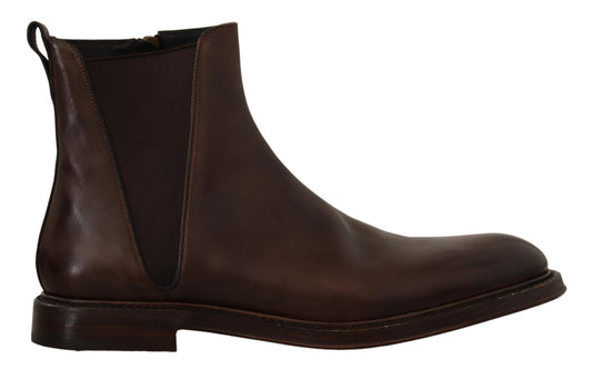Braunes Leder Chelsea Herrenstiefel