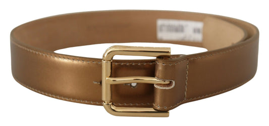 Bronze Leder Gold Logo graviert Gürtelschnalle