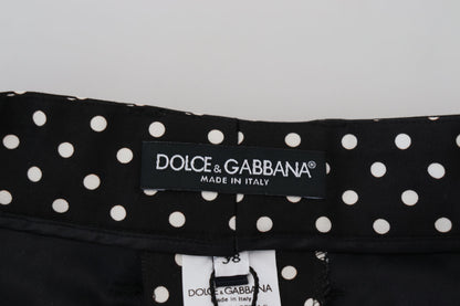 Multicolor Polka Dots Hose mit hoher Taille