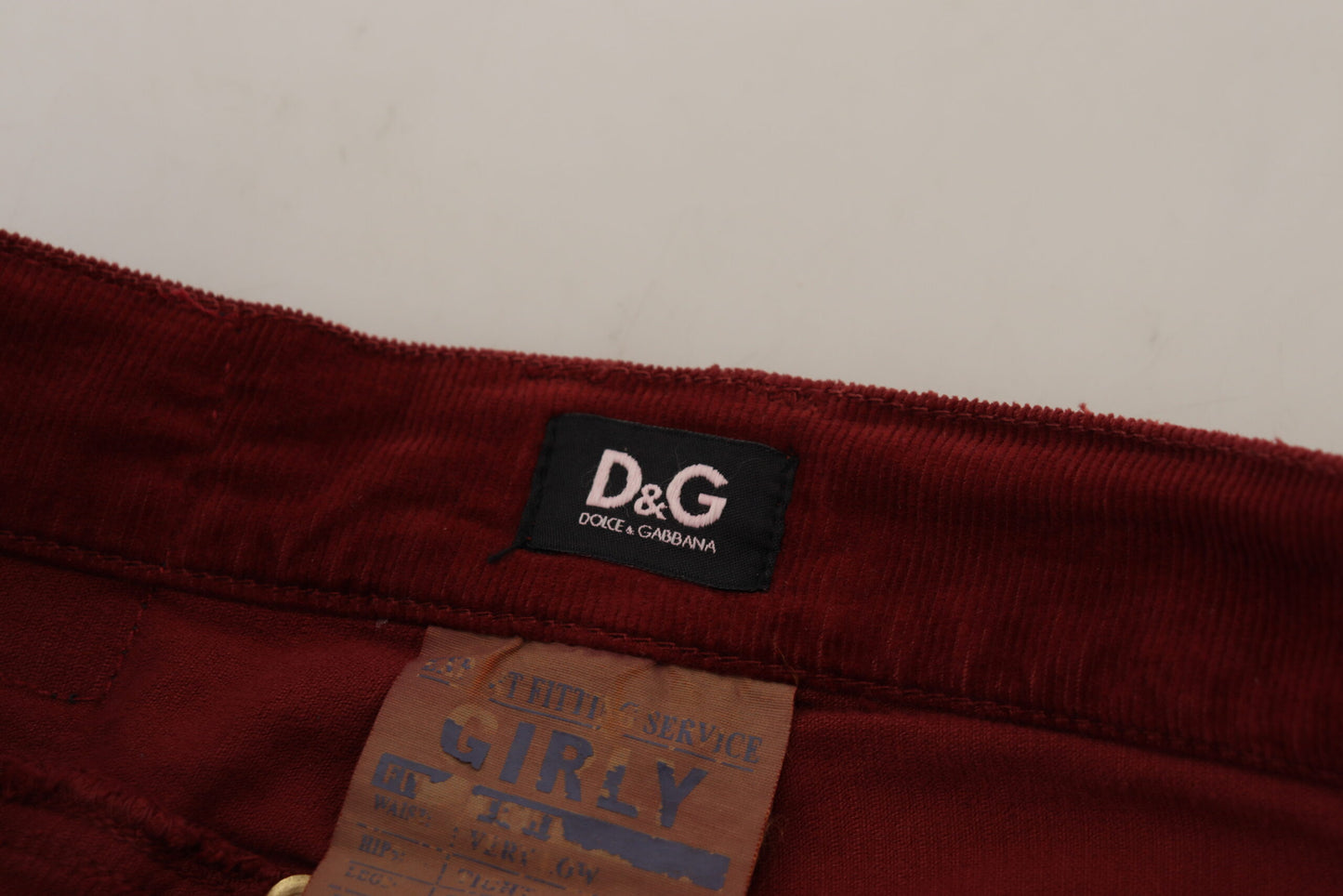 Kastanienbraune Kordhose Slim Fit Damen Freizeithosen