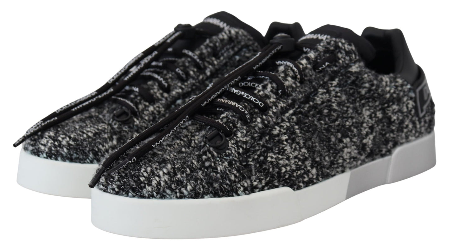 Schwarz Shearling Sport Herren Turnschuhe Schuhe