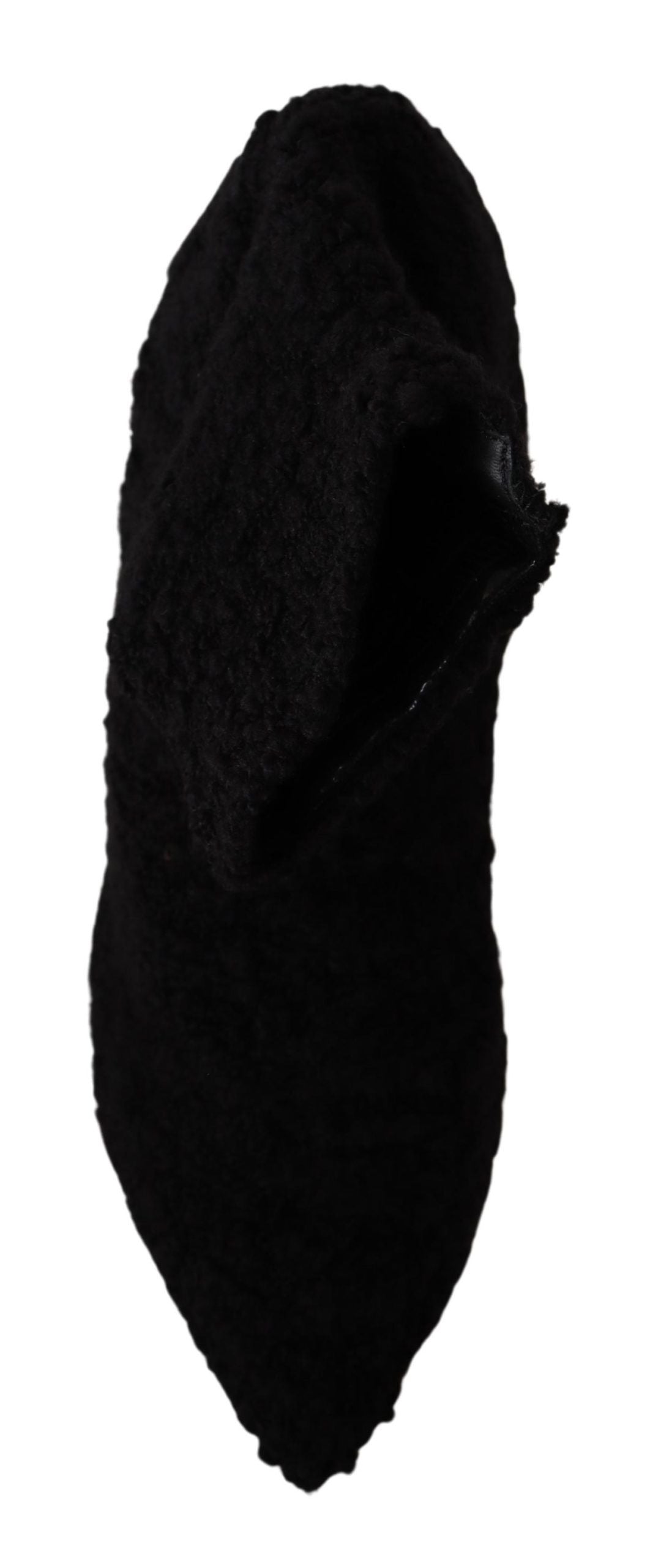 Schwarz Stiletto Heels Mid Calf Frauen Stiefel