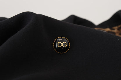 Schwarze Polyester-Blazerjacke mit zwei Brüsten