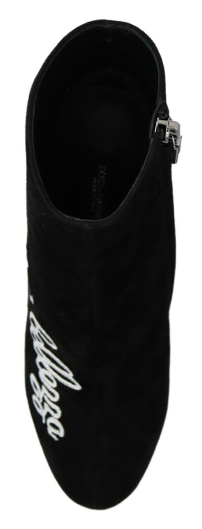 Schwarz Wildleder L'Amore E'Bellezza Stiefel Schuhe