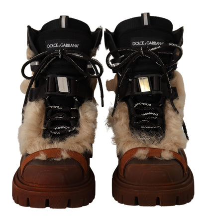 Stiefel Winter Shearling Leder Gummischuhe