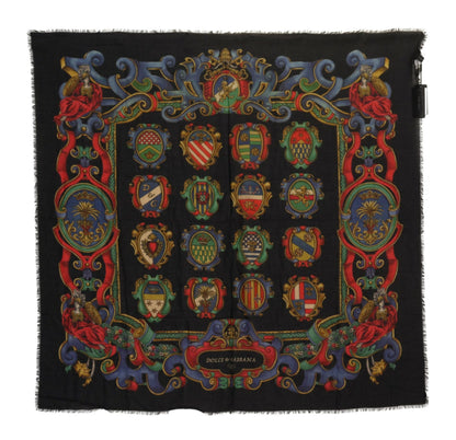 Multicolor bedruckter Schal Fransenschal