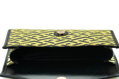 Gelbe Umhängetasche aus Canvas und Leder