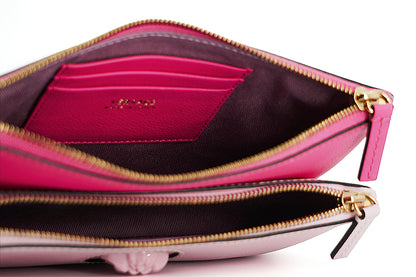 Rosa Kalbsleder-Beuteltasche