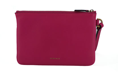 Rosa Kalbsleder-Beuteltasche