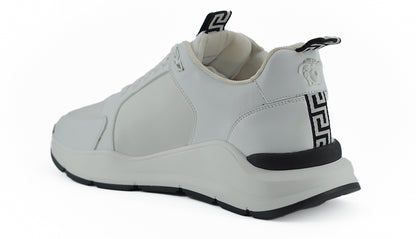 Weiße Kalbsleder-Sneakers
