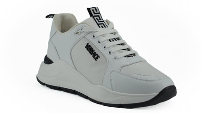 Weiße Kalbsleder-Sneakers