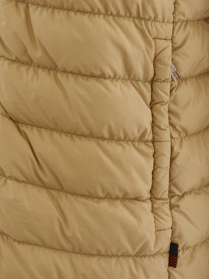 Beige Leichte Steppjacke