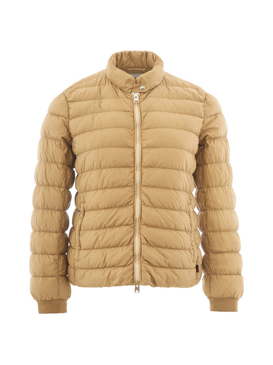 Dunkelbeige Leichte Steppjacke