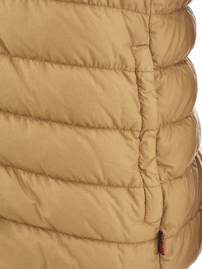 Dunkelbeige Leichte Steppjacke
