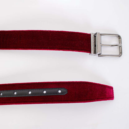 Dolce & Gabbana roter Samtgürtel