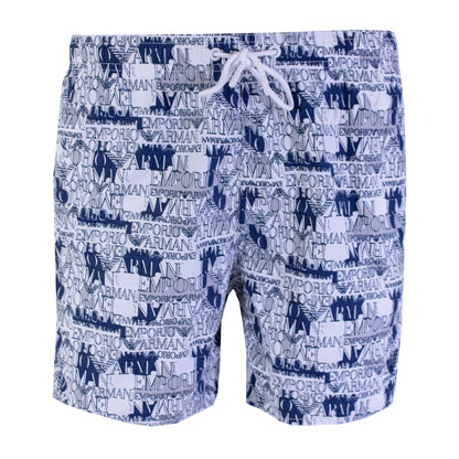 Badeshorts mit Logostempel