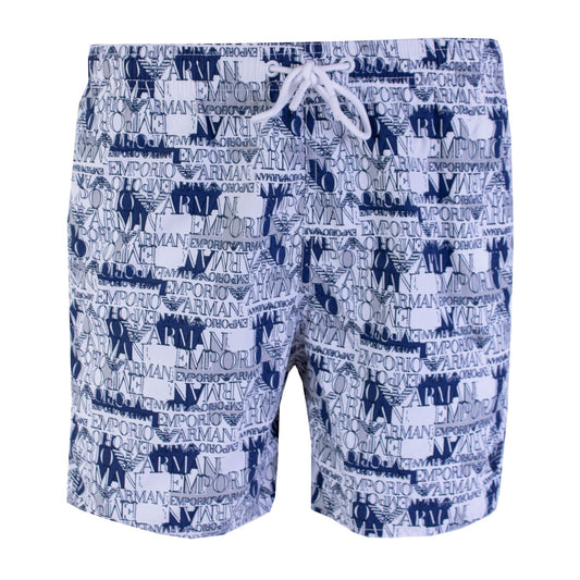 Badeshorts mit Logostempel