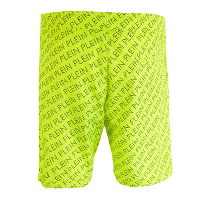 Bedruckte Fluo Boxer-Badeshorts