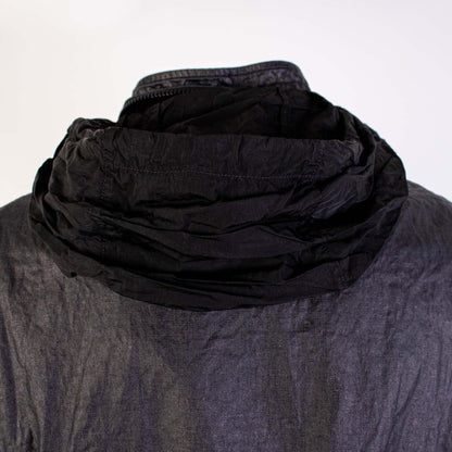 Wachs-Effekt Schwarz C.P. Company Jacke
