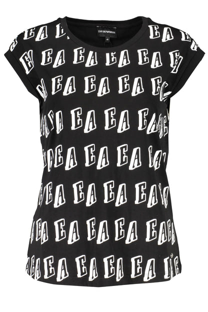 Schwarze Baumwolle Tops & T-Shirt