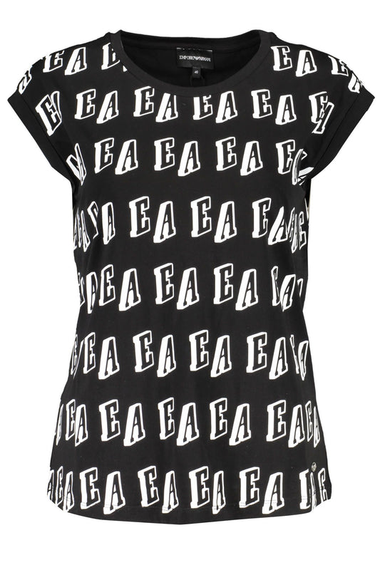 Schwarze Baumwolle Tops & T-Shirt