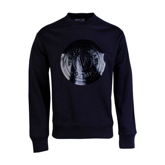 Schwarzes Logo-Sweatshirt aus Baumwolle