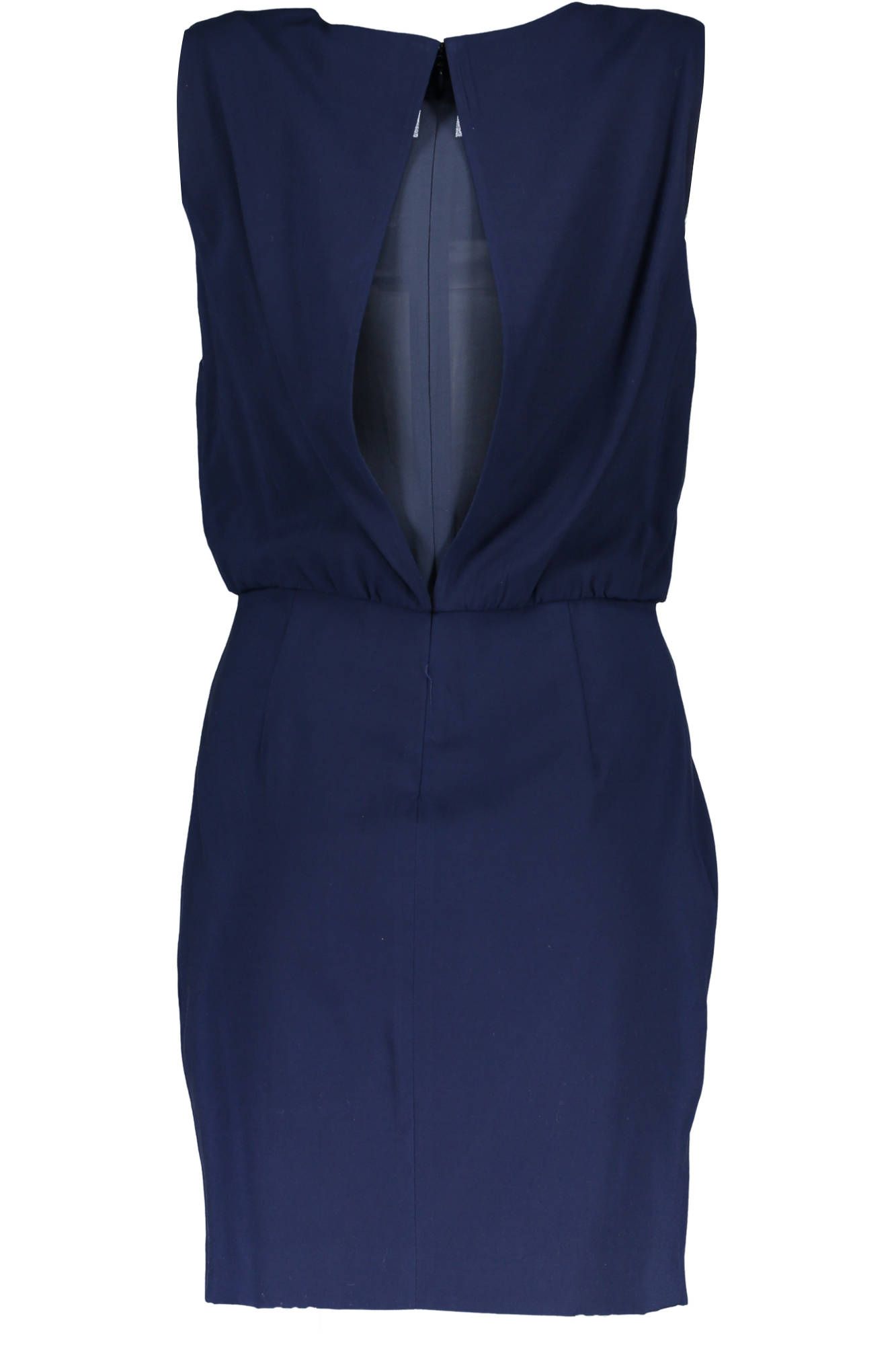 Blaues Viskosekleid