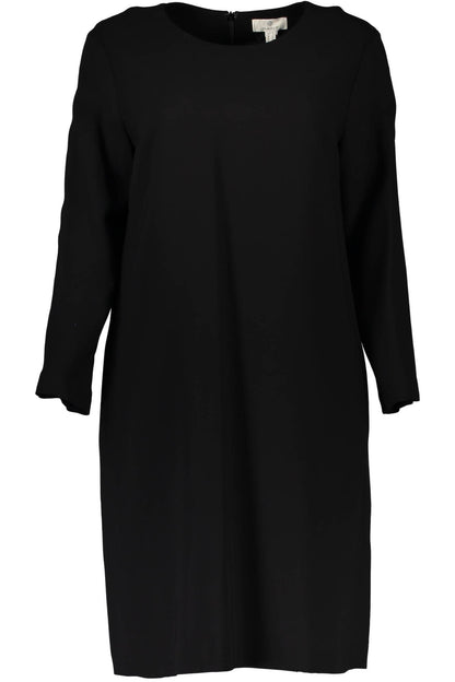 Schwarzes Elastan-Kleid