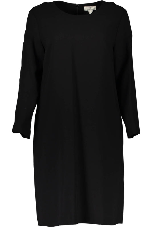 Schwarzes Elastan-Kleid