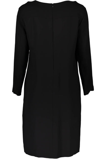 Schwarzes Elastan-Kleid