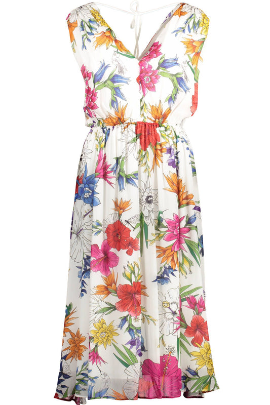 Weißes Viskosekleid
