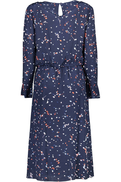Blaues Viskosekleid