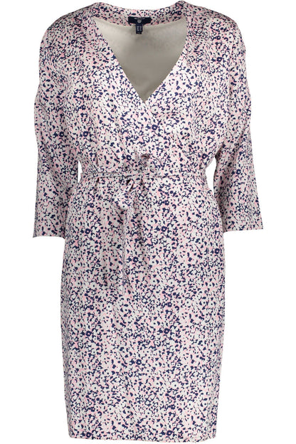 Rosa Viskose-Kleid