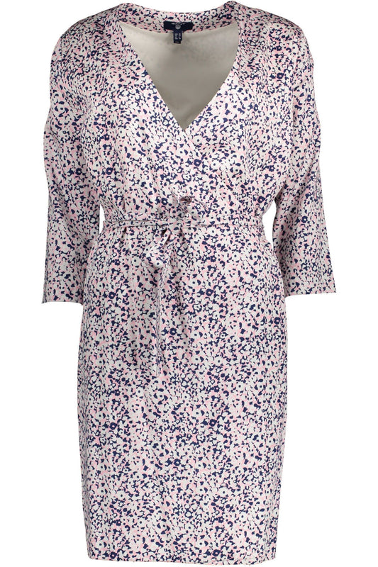 Rosa Viskose-Kleid