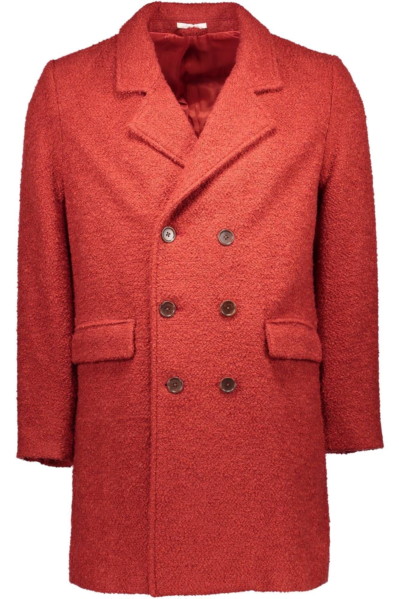 Rote Polyester-Jacke