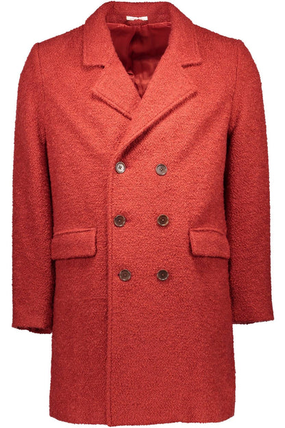 Rote Polyester-Jacke